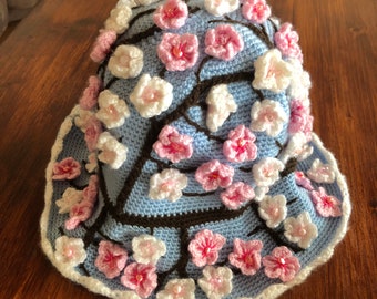 CROCHET PATTERN - Cherry Blossom Bucket Hat