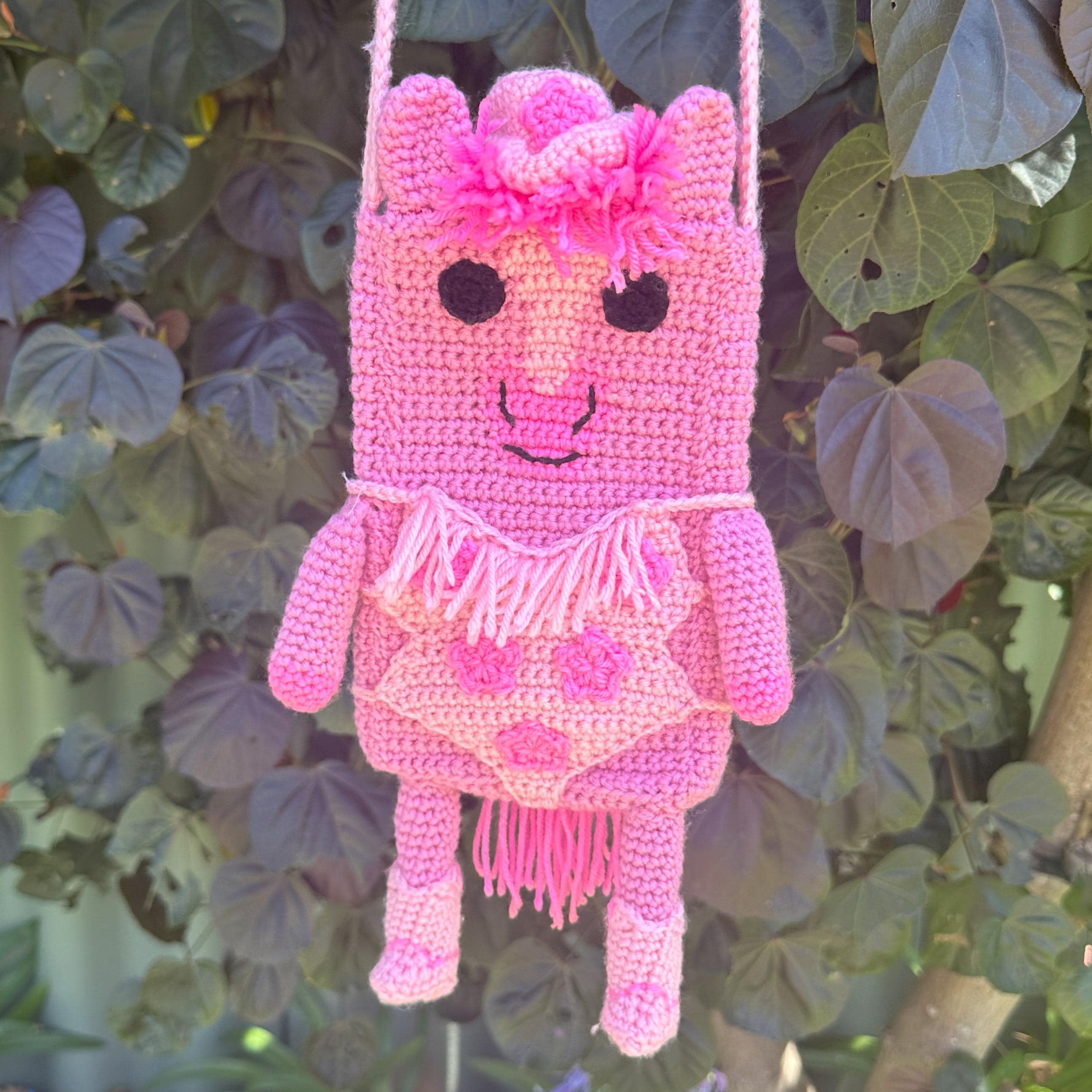 37 Horse Crochet Patterns: Amigurumi Horses, Ponies, Hobbyhorses, and More 2 Pink Pony crochet bag