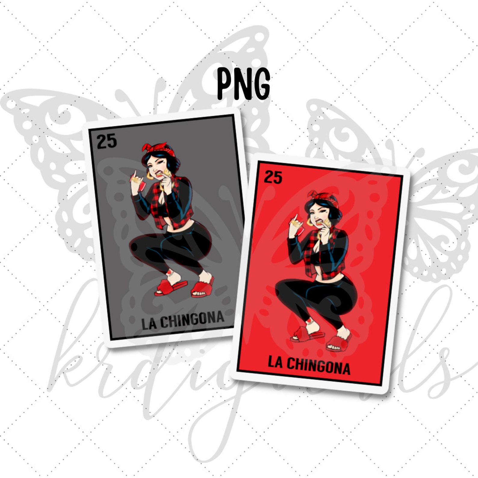 La Chingona Loteria Card