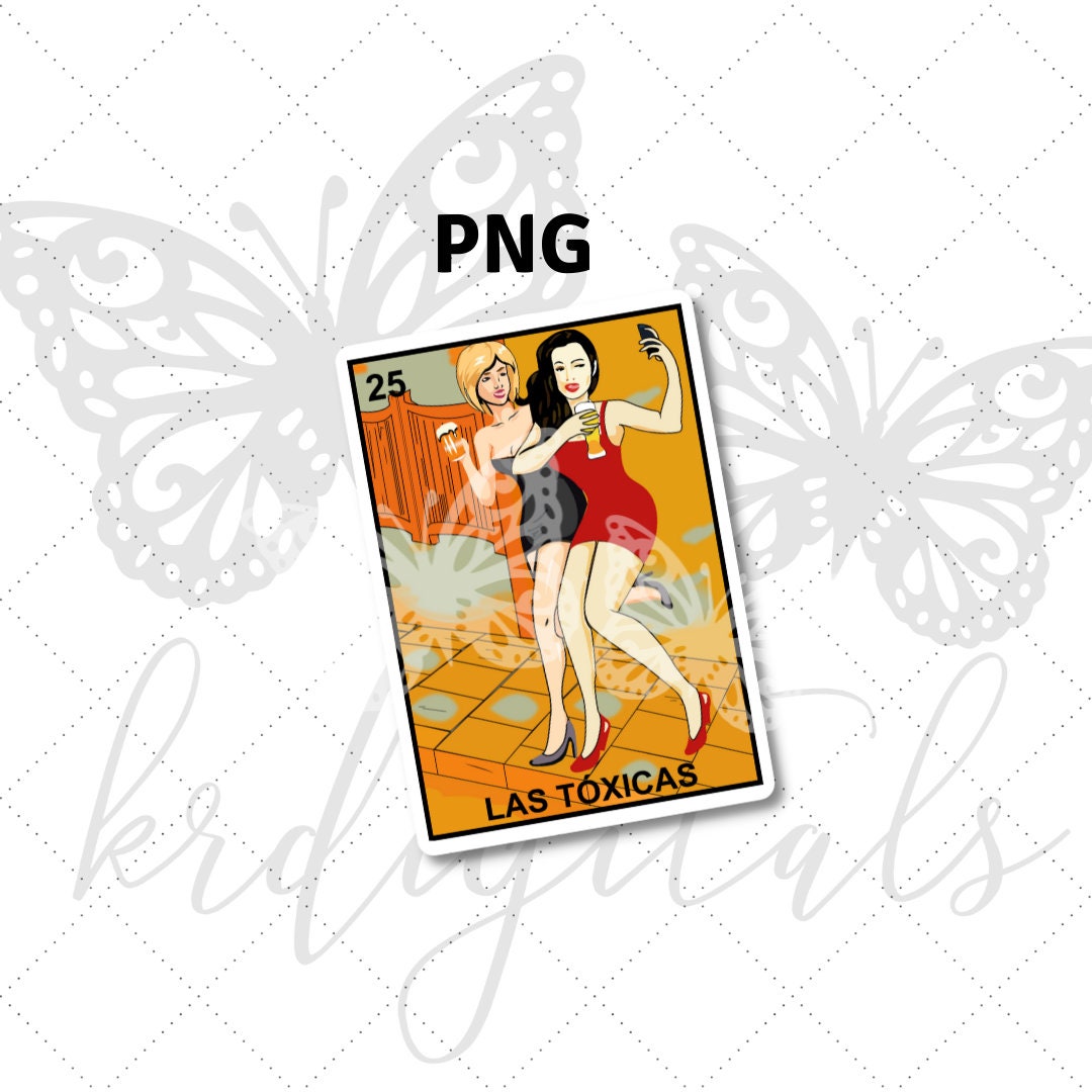 Las Toxicas Loteria Card PNG - Etsy