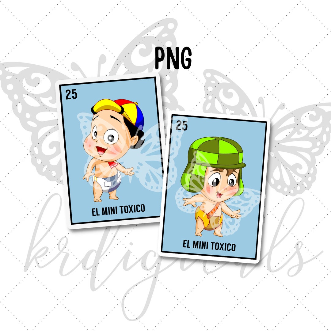 El Mini Toxico Quico Y El Chavo LOTERIA CARDS PNG - Etsy