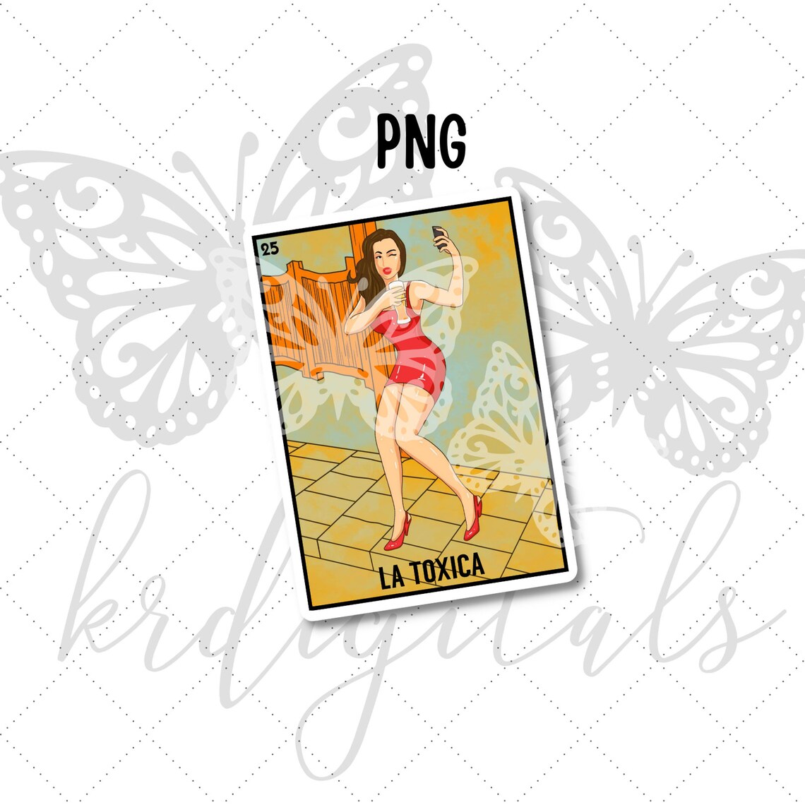 La Toxica Loteria Card PNG Etsy