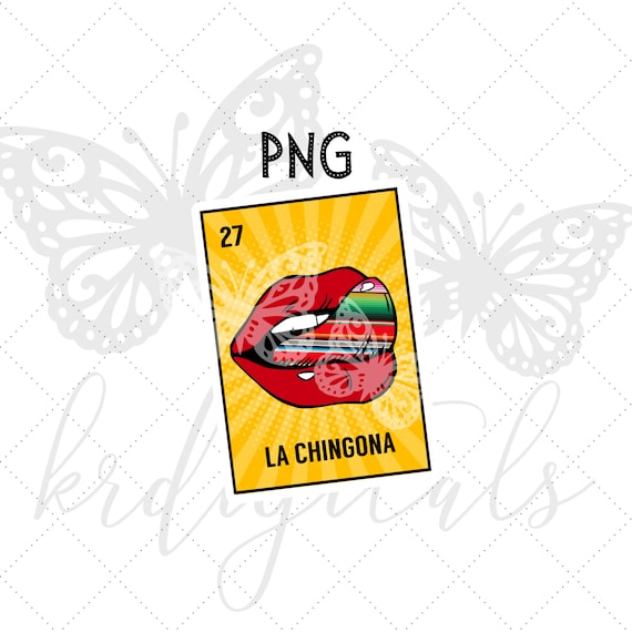 La Chingona Loteria Card PNG Etsy
