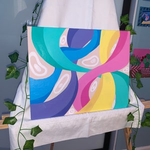 Abstract Rainbow Wall Art