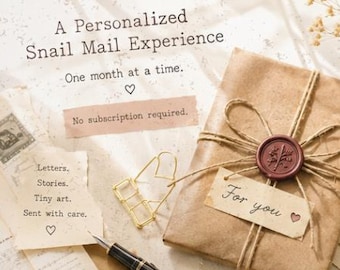 Personalized Monthly Snail Mail Experience (No subscription)