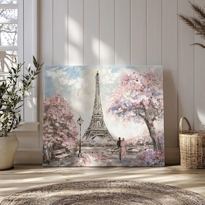Eiffel Tower Canvas Print, Paris Skyline Wall Art, Home Decor, Fine Art Photography, Gift for Travelers & Paris Lovers