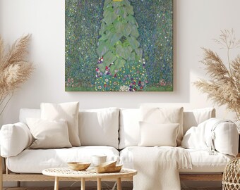 The Sunflower, Gustav Klimt Painting Reproduction, Canvas Print Wall Art, Classic Artwork for Living Room Decor