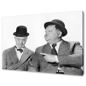 Laurel and Hardy Canvas Print Picture Wall Art Fast Delivery