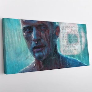 Blade Runner Leinwanddruck - Sci-Fi Wandkunst, Retro Film Poster, perfekt für Wohnzimmer & Bürodekor, einzigartige Geschenkidee