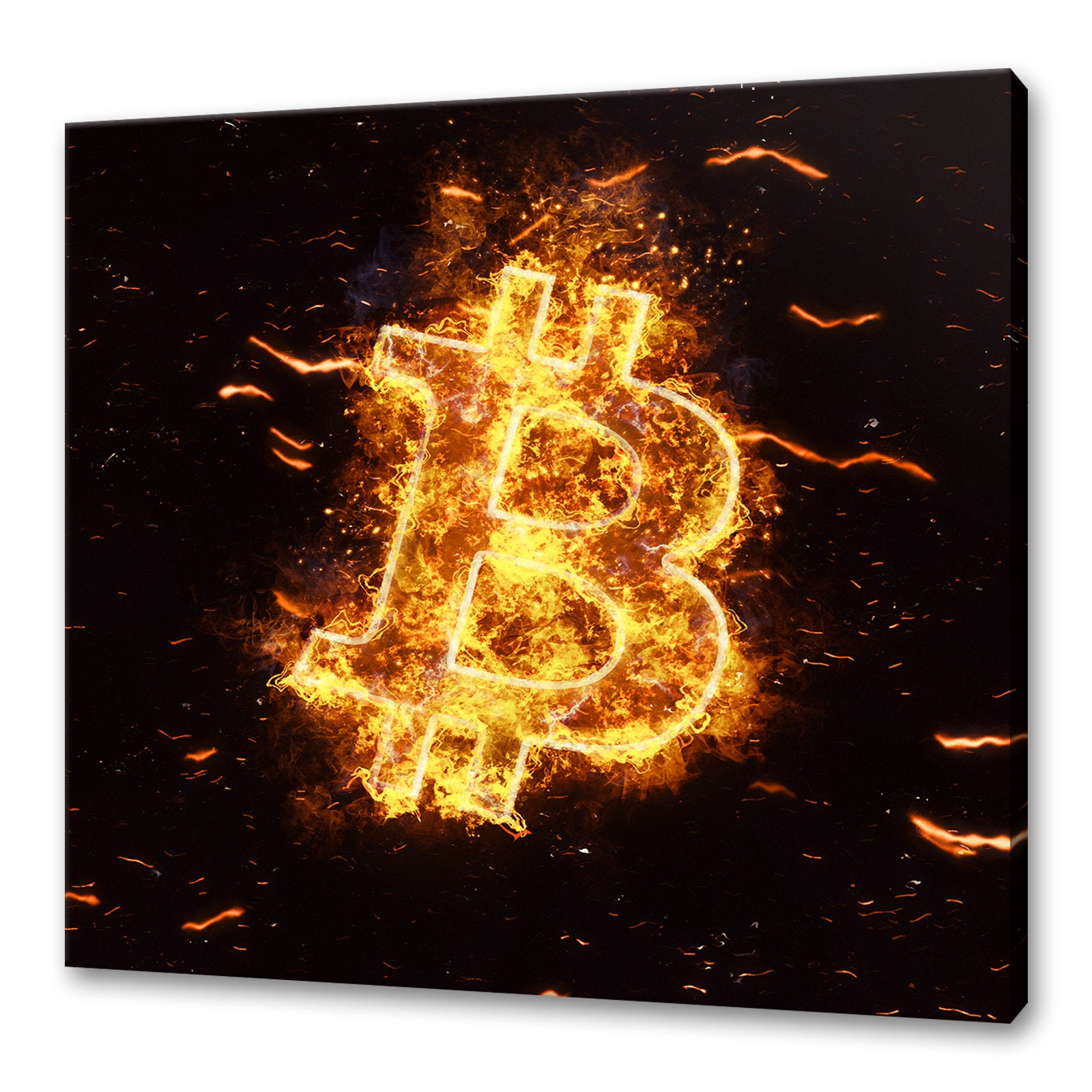 Cryptocurrency Bitcoin BTC Blockchain Canvas Print Picture Wall Art Fast  Free UK Delivery - Etsy