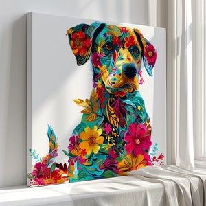 Labrador Canvas Print, Handmade Gift, Wall Hanging Home Decor, Art Prints Made on order