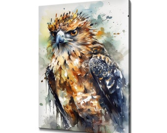 African crowned eagle canvas print picture wall hanging handmade art print home decor gifts fast free uk delivery