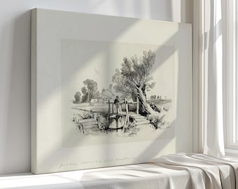 James Duffield Harding Landscape Canvas Print: Vintage Style Wall Art