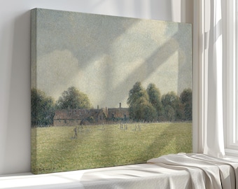 Pissarro Hampton Court Green Canvas Print: Vintage Style Wall Art