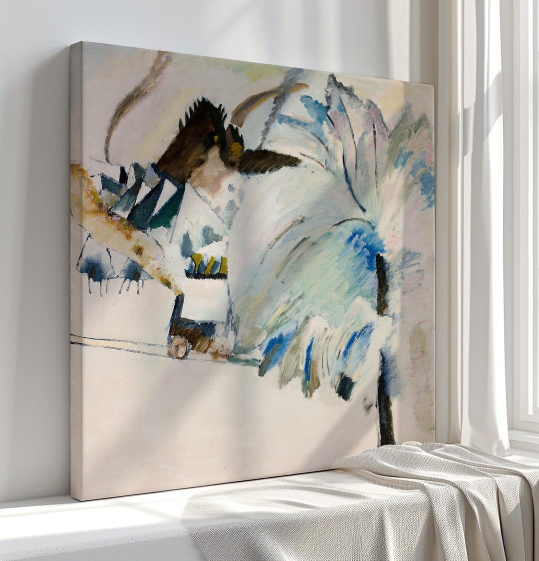 Murnau With Locomotive Abstract Canvas Print | Classic Painting ...