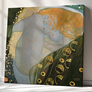 Danae Canvas Print | Classic Painting Reproduction | Wall Art Decor | Home Décor Masterpiece by Gustav Klimt