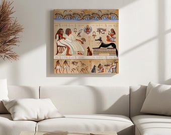 Cuadro decorativo de los faraones del Antiguo Egipto: decoración moderna de alta calidad, listo para colgar en la sala de estar, el dormitorio o la oficina.