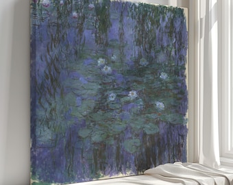 Lily Pond Canvas Print | Classic Painting Reproduction | Wall Art Decor | Home Décor Masterpiece by Claude Monet