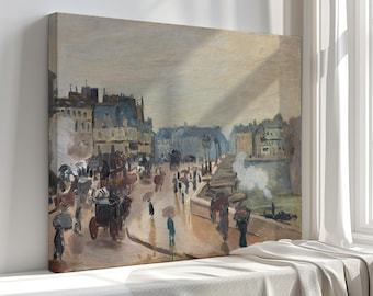 Monet 'The Pont Neuf' Canvas Print: Vintage Style Wall Art