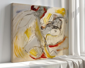 Edvard Munch 'Man and Woman' Canvas Print: Vintage Style Wall Art