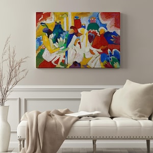 Oriental (1909), Abstract Wall Art by Wassily Kandinsky – Modern Canvas Print – Vintage Painting Reproduction – Ready to Hang