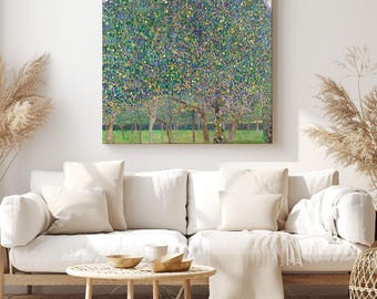 Pear tree, Gustav Klimt Painting Reproduction, Canvas Print Wall Art, Classic Artwork for Living Room Decor