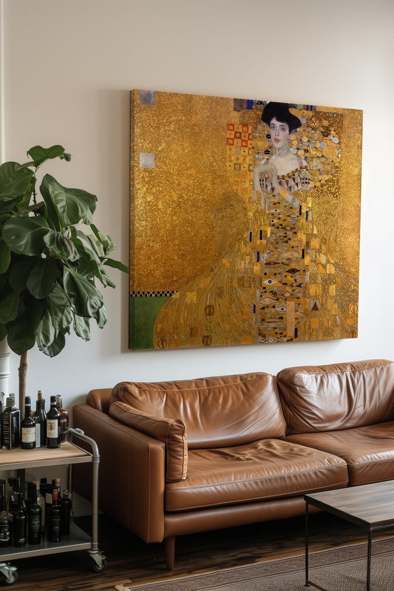 The Woman in Gold, Gustav Klimt Painting Reproduction, Canvas Print ...