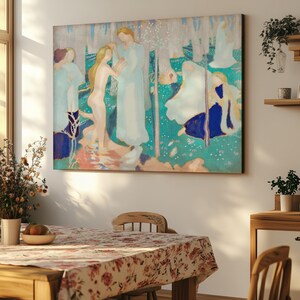 Maurice Denis-canvas &quot;Springtime&quot;: reproductie in vintagestijl