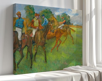 Degas "Horse Riders" Canvas Print: Vintage Fine Art Reproduction