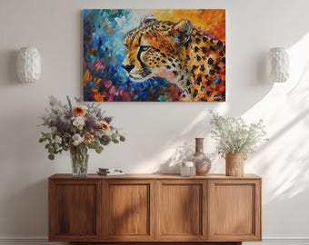 Cheetah, Animal Canvas Print – Contemporary Wall Art