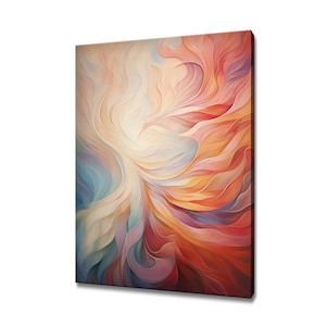 Beautiful Bird Shadow Abstract Painting Canvas Print | Gift For Bird Lover | Bird Wall Art Print | Birds Home Wall Decor Modern Art
