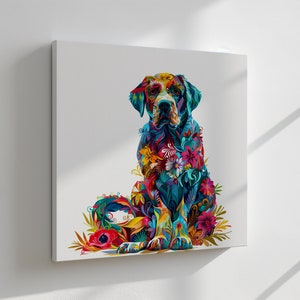 Labrador Canvas Print, Handmade Gift, Wall Hanging Home Decor, Art Prints Made on order