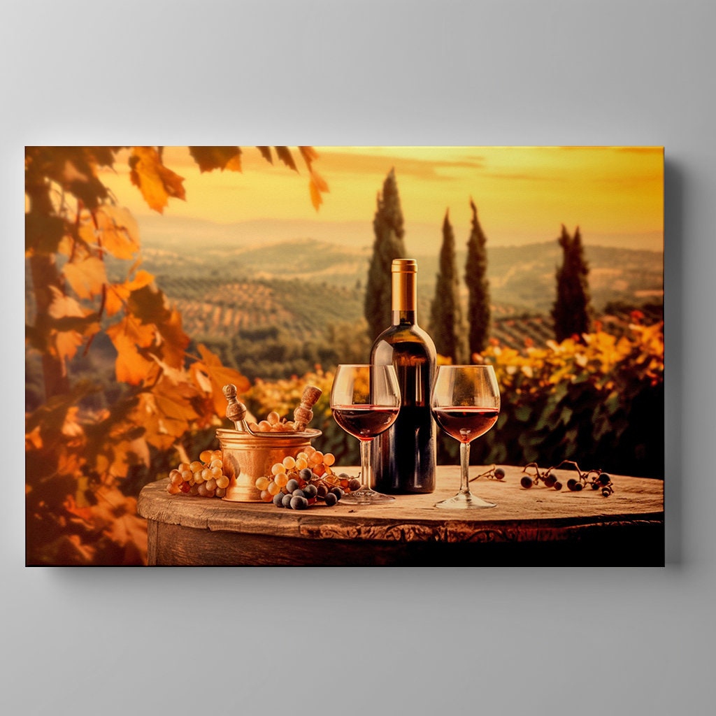 Yalikop 3-Piece Wooden Wine Glass Wall Decor - Red, White, Yellow Vintage Signs, 10.8x4.7 Inches, Farmhouse Kitchen Decor - View #4