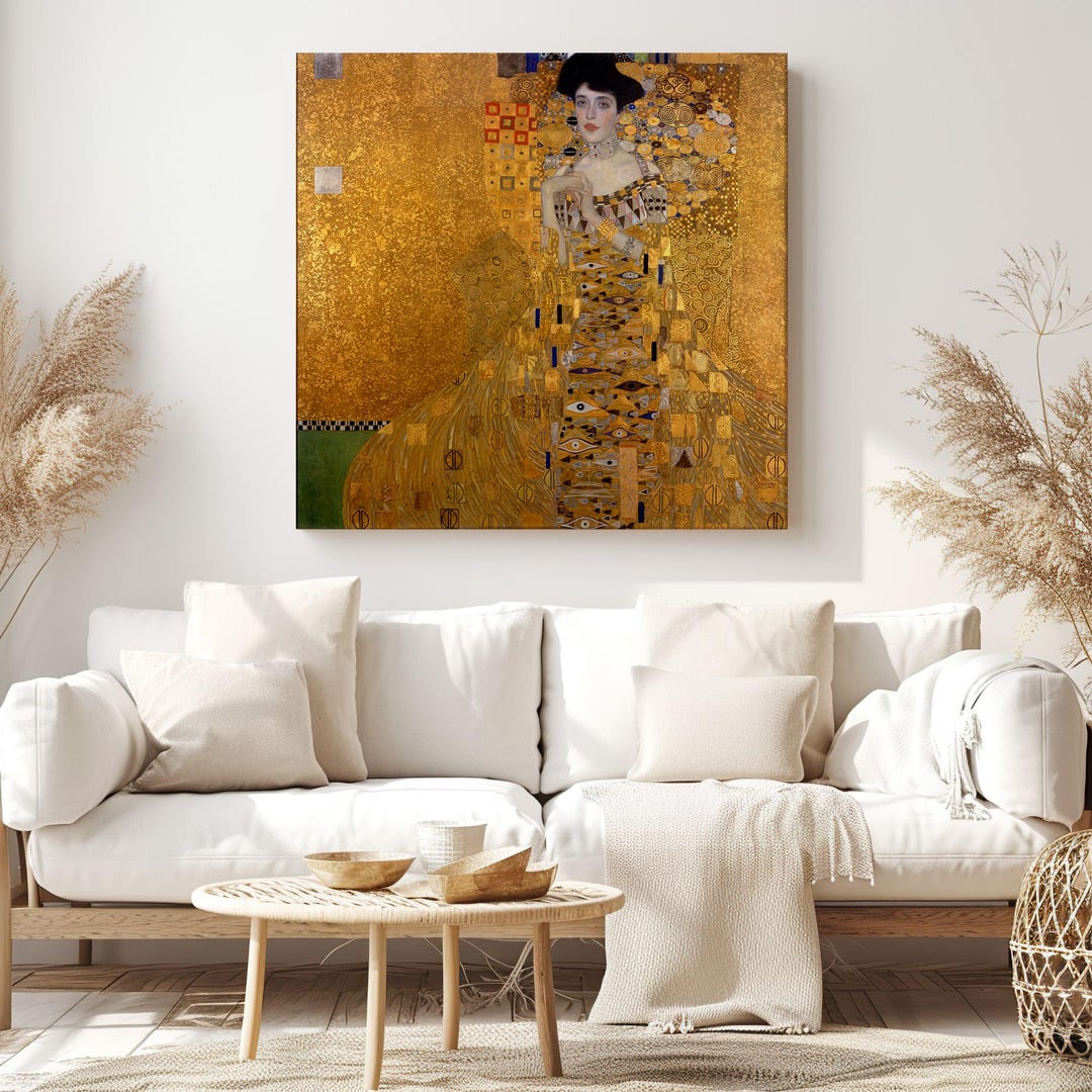 The Woman in Gold, Gustav Klimt Painting Reproduction, Canvas Print ...