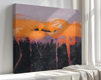 Vintage Flamingo Canvas Print: Abbott Handerson Thayer Wall Art