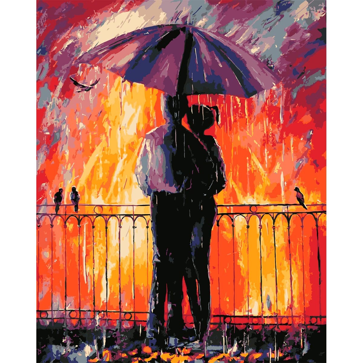 Couple Painting Handmade Original Acrylic Painting Framed Etsy