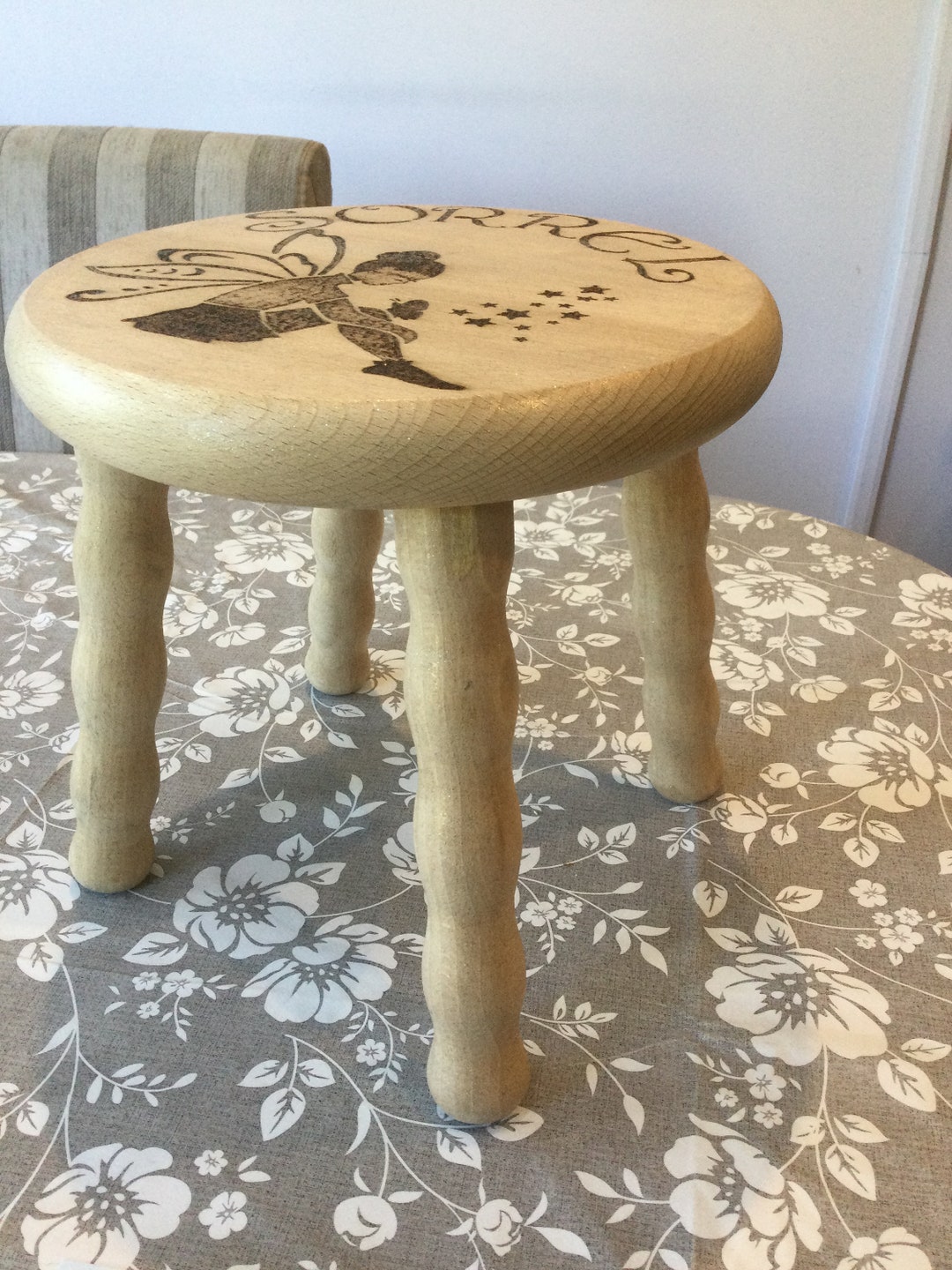 Childrens Personalised Stool Etsy