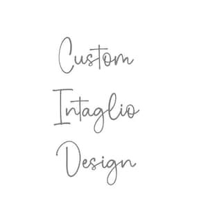 Custom Designed Intaglio - Handmade Italian Clay - Home Décor