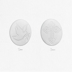Handgemachtes religiöses geprägtes Intaglio - weißer italienischer Ton - Wohndekor
