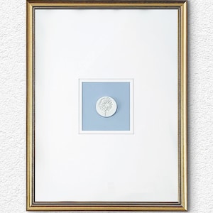 12x16 Gold Vintage Style Framed Handmade Embossed Intaglio