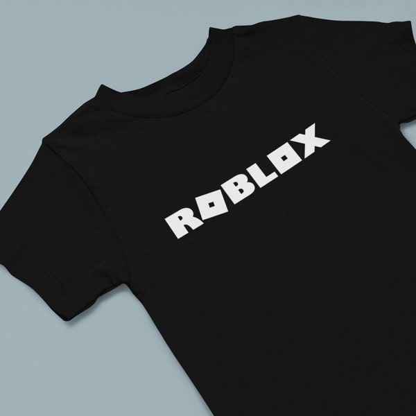 Unisex White Kids Roblox T-shirt