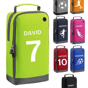 Custom Football Sport Boot Bag, Personalised Kids School PE Sports Bag, Gym Kit, Shoe Bag, Boot bag, Sport Boot Bag, Sport Bag, Football