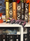 Sleeping Dragon bookstack and plant bundle Bookshelf decor 3D Printed