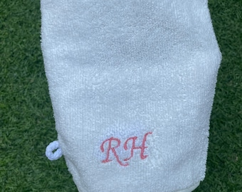 Embroidered Initial Bath Body Mitt