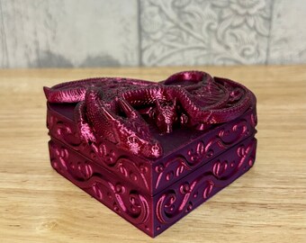 Dragon Heart Trinket Box. Mummy & Baby - 3D Printed