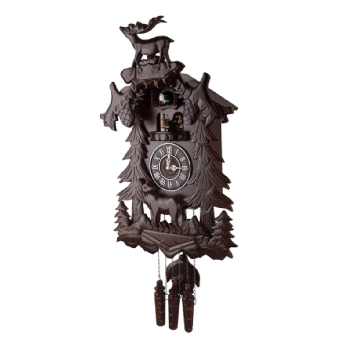 Handcrafted cuckoo clock with 4 dancers dancing with music Etsy