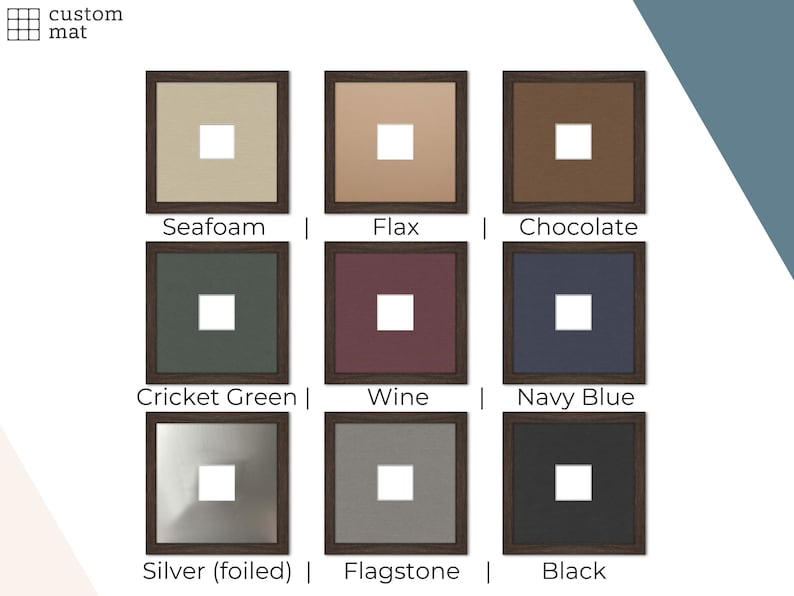 Fully Customizable Premium Matboard: Specify Exterior and Interior Dimensions Single Matting in 20 Colors image 4