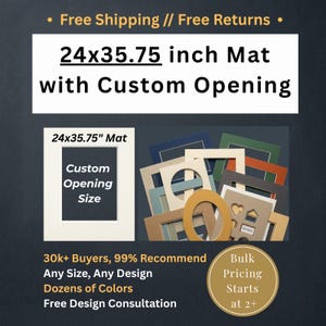 May include: A collection of rectangular and oval picture frame mats in various colors including blue, green, orange, tan, and cream. The mats feature custom openings of different shapes and sizes, including a central heart and house cutout.