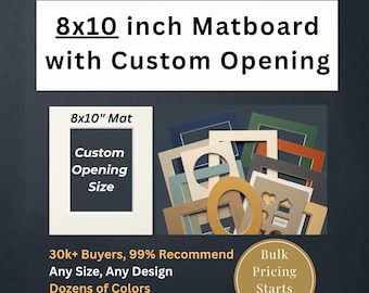 Personalized Photo Matboard with Custom Cutout, 8x10