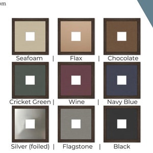 DOUBLE Matting Fully Customizable Premium Matboard : Specify Exterior and Interior Dimensions in 20 Colors image 4